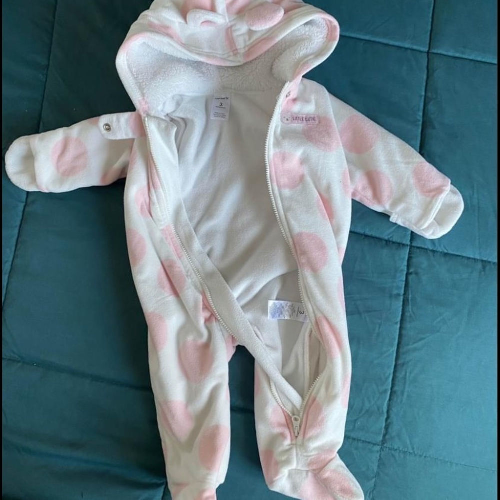 3mo Carter fleece snowsuit